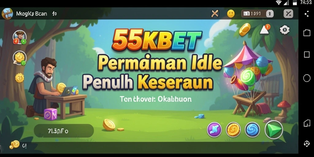 Tampilan gameplay 55KBET yang menarik dan santai.
