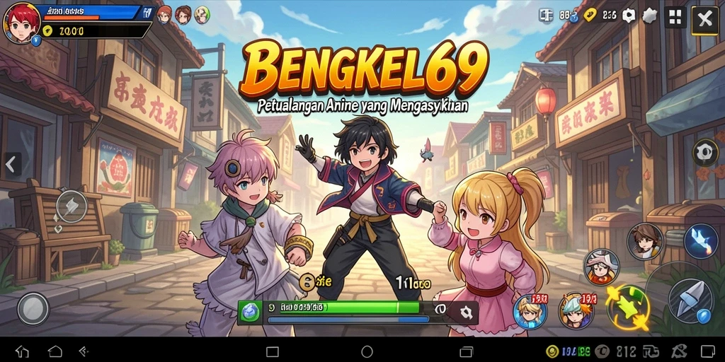 Tampilan menakjubkan dari gameplay BENGKEL69 yang penuh aksi.