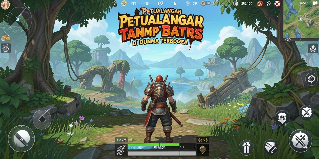 Gameplay D73 menampilkan eksplorasi dunia terbuka yang menakjubkan.