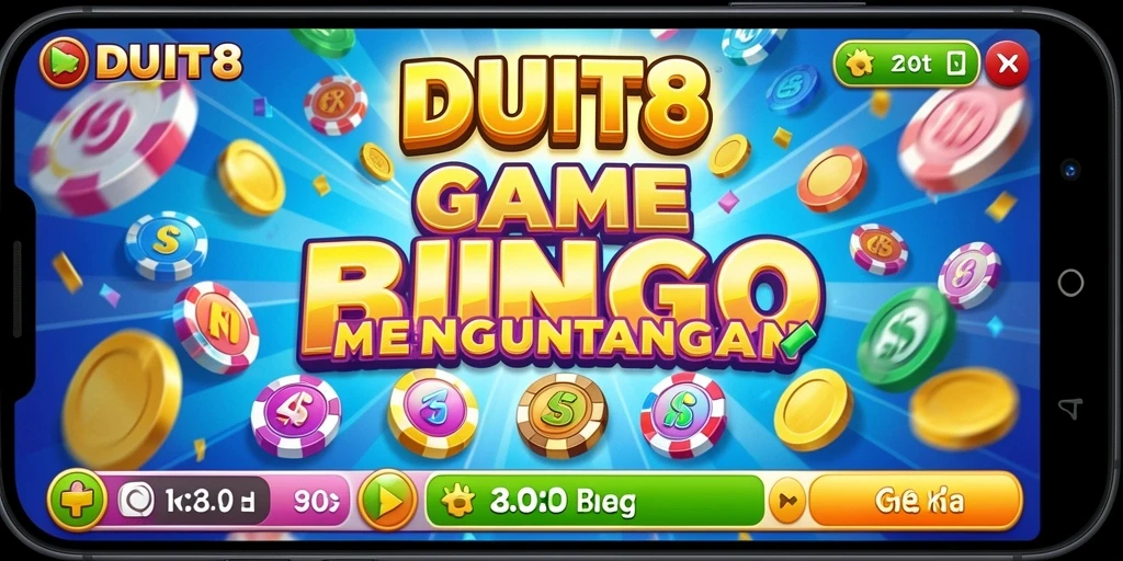 Tampilan gameplay seru di DUIT8 dengan suasana Bingo yang menyenangkan.