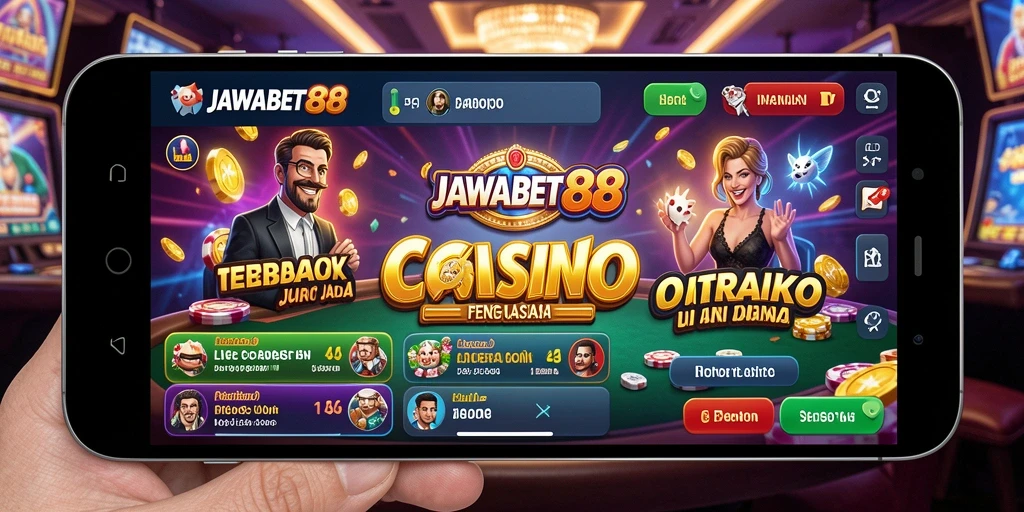 Tampilan menarik dari gameplay Live Casino JAWABET88 yang seru.