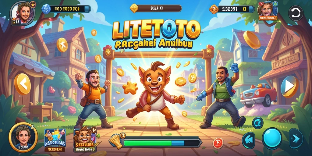 Tampilan seru gameplay LITETOTO dengan tantangan Arcade.