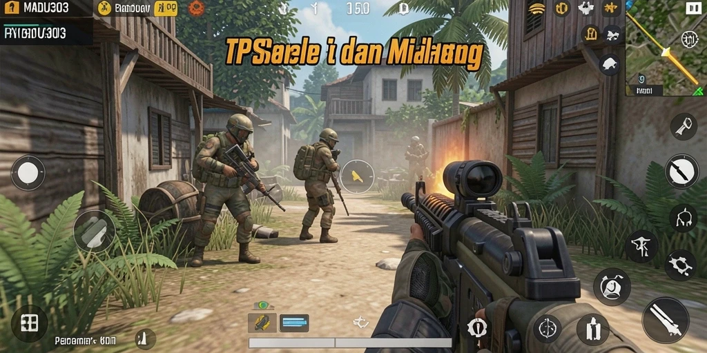 Gameplay intens di MADU303 dengan aksi menembak seru.