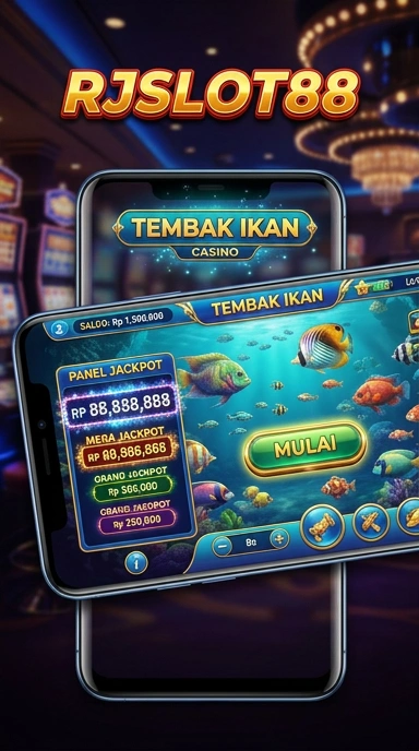 Tampilan utama aplikasi rjslot88 dengan beberapa opsi permainan.