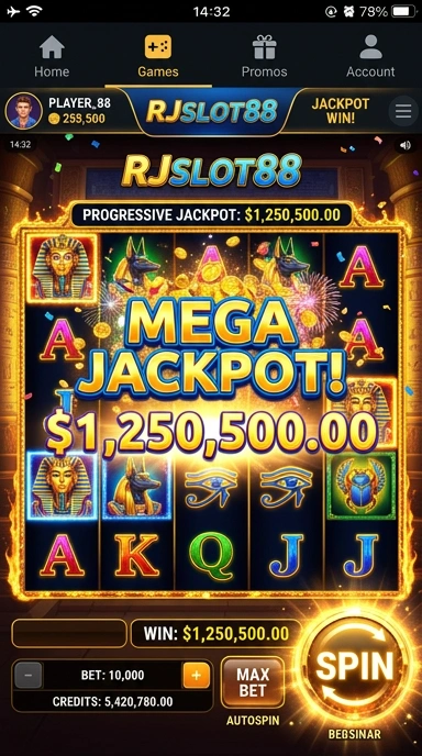 Pengguna sedang menikmati fitur baru di rjslot88.